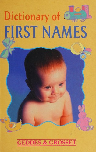 Portada del libro Dictionary of First Names unkown